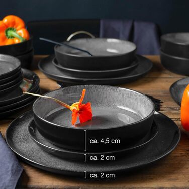 Набор посуды 36 предметов Charcoal VIDA Moritz & Moritz