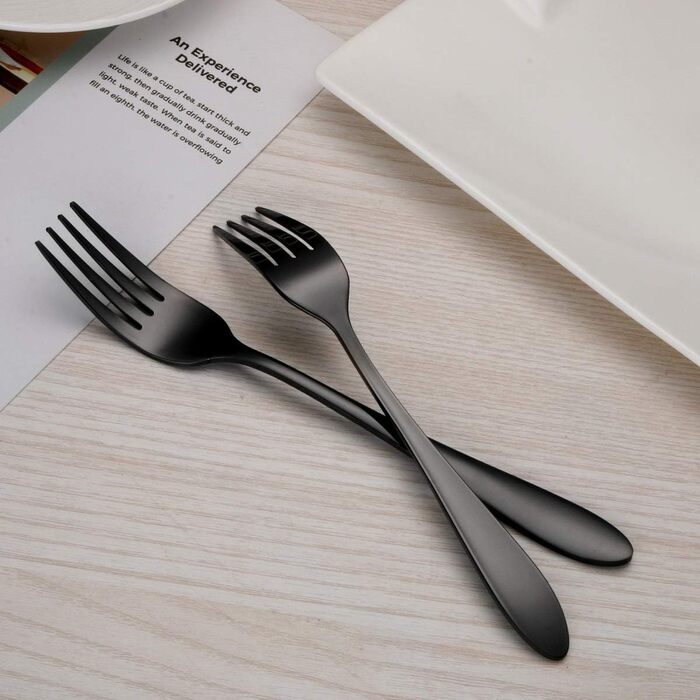 Набор столовых приборов 24 предмета Black HOMQUEN