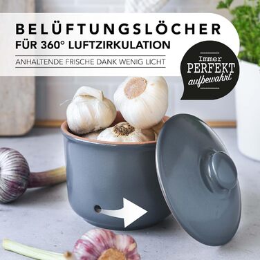 Горшок для чеснока 0,6 л Grey Römertopf