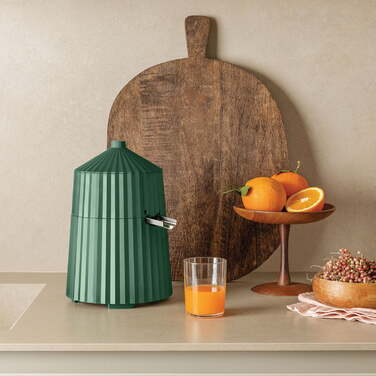 Соковыжималка для цитрусовых электрическая, зеленая Plissé Alessi