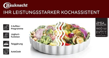 Микроволновая печь Bauknecht MW 254 SM / 900 Вт / 25 л / Функция приготовления на пару / Автоочистка / Функция плавления/функция поддержания тепла
