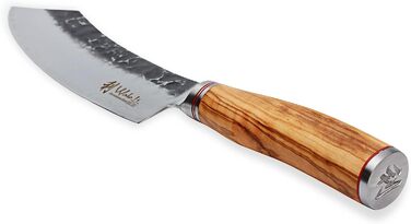 Дамасский нож Wakoli Olive серии HS с лезвием 20 см чрезвчайно острм из 67 слоев I дамасский профессиональнй поварской нож из настоящей японской дамасской стали с чернм молотком и ручкой из оливкового дерева