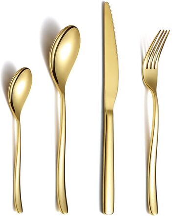 Набор из 24 столовых приборов на 6 персон золотой Berglander