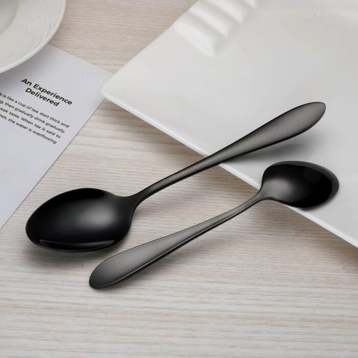 Набор столовых приборов 24 предмета Black HOMQUEN