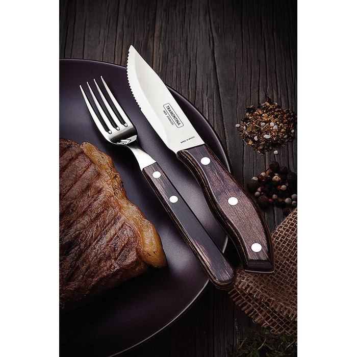 Tramontina Набор из 4 приборов для стейка нержавеющая сталь Tramontina