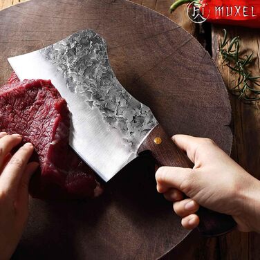 Нож-топорик для мяса Muxel SG8802-1223 из нержавеющей стали, 18 см