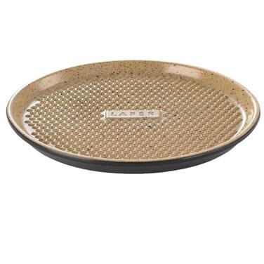 Блюдо для гриля с круглой решеткой круглое, 31,5 см, бежевое/черное, Lafer BBQ Römertopf