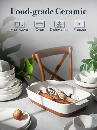 Керамическая форма для запекания 33 х 24 см Alabaster White DOWAN