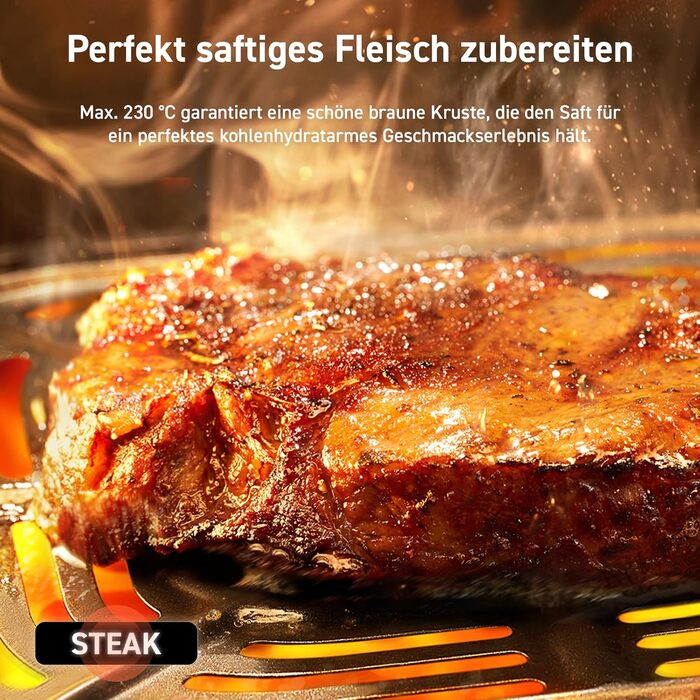 Аэрофритюрница 4,7 л 1500 Вт Compact Gray Hot Air Fryer COSORI