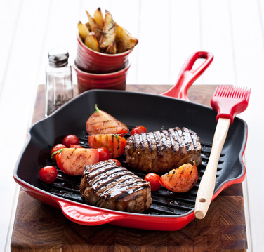 Сковорода гриль квадратная 26 см Karibik Le Creuset