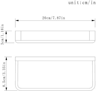 Вешалка для полотенец 20 см Matt Black Flybath