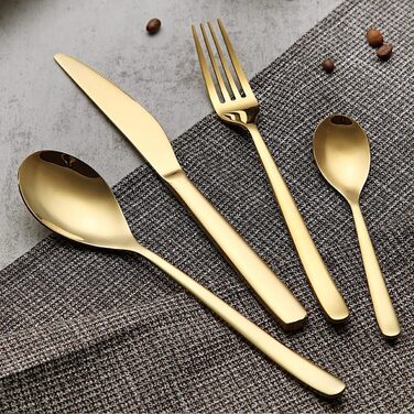 Набор из 24 столовых приборов на 6 персон золотой Berglander