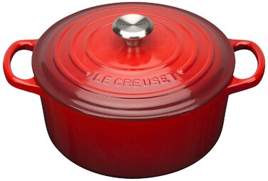 Кастрюля / жаровня 22 см, вишневый Le Creuset