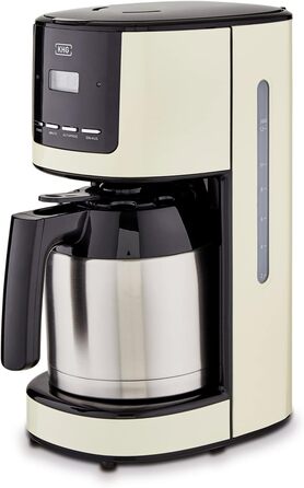 KHG Кофемашина 1,5 л 900 Вт нержавеющая сталь/пластик Cream KHG