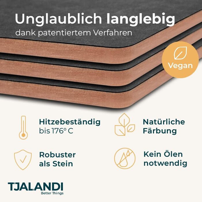 Набор из 3 разделочных досок из дерева TJALANDI