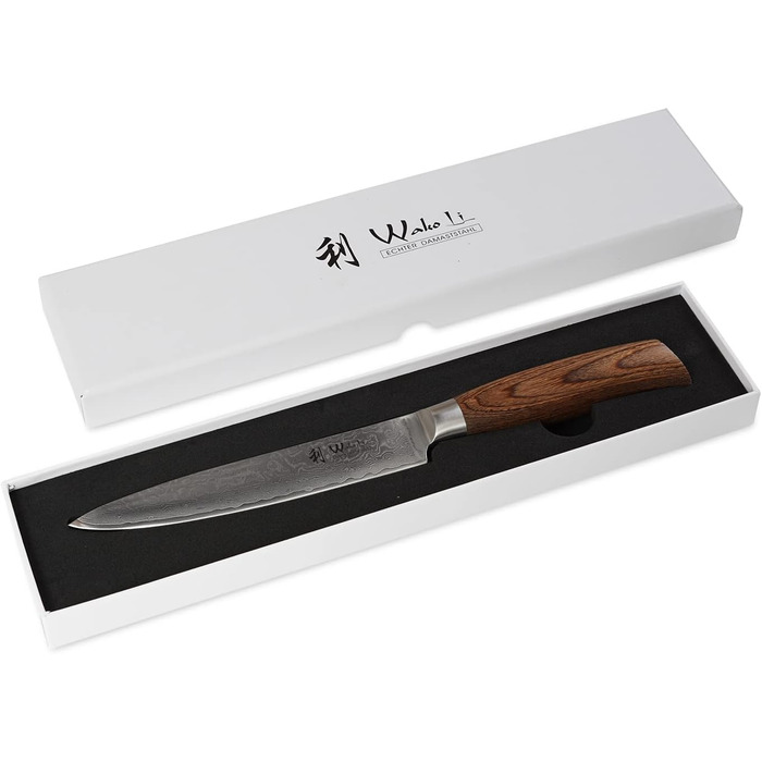 Wakoli Поварской нож для мяса 17 см дамасская сталь/дерево паккавуд Wakoli