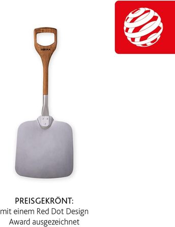 Лопатка для пиццы 74 х 30 х 3 см алюминий/древесина дуба BOSKA