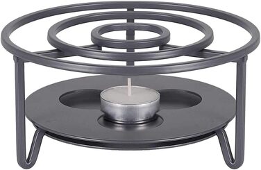 Керамический набор Tea4chill &quot;Nelly&quot;, заварочный чайник с подогревом 1.5 л, 6 чашек по 120 мл, зеленый