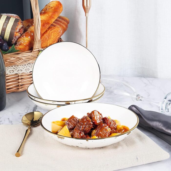 Набор тарелок для макарон 500 мл 4 предмета Fanquare