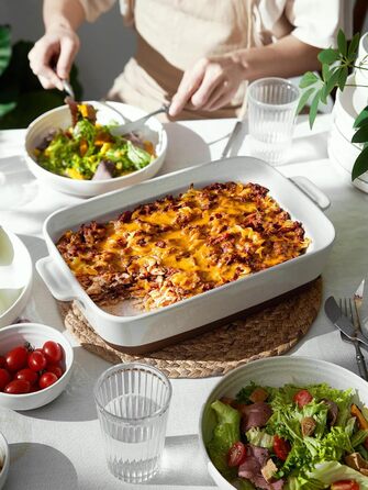 Керамическая форма для запекания 33 х 24 см Alabaster White DOWAN