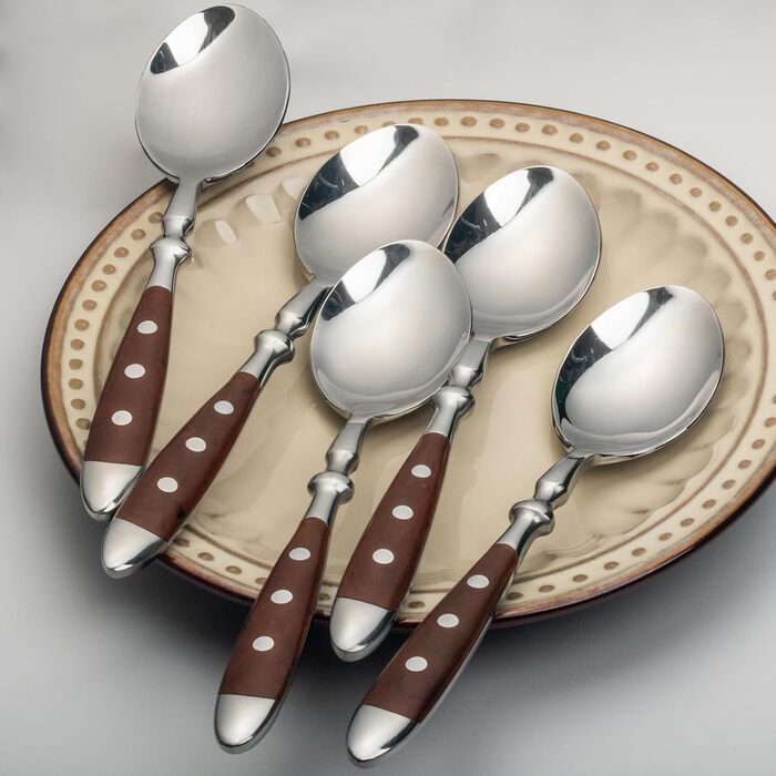 Набор чайных ложек 15 см 12 предметов Wood Berlin Series Alata