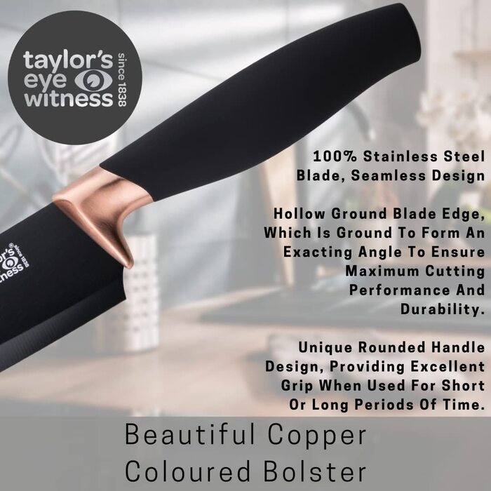 Набор ножей с подставкой 5 предметов Taylor's Eye Witness