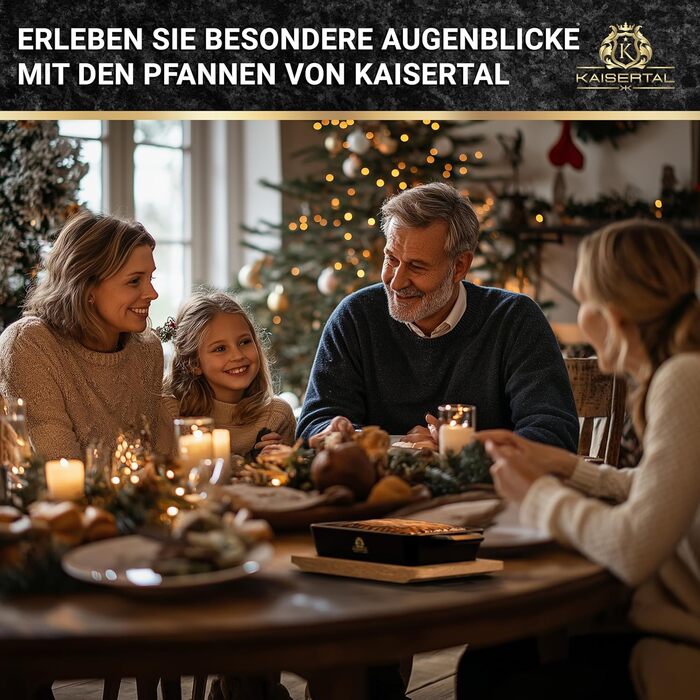 KAISERTAL Набор из 2 сервировочных сковород чугун/дерево KAISERTAL