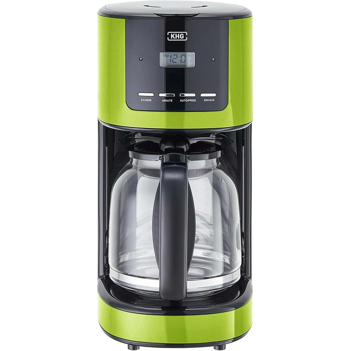 KHG Кофемашина капельная на 12 чашек 1,5 л сталь/стекло/пластик Lime KHG