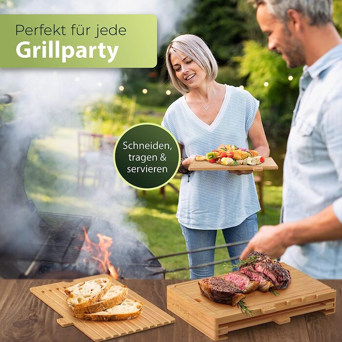 AMBIAVO Набор из 4 разделочных досок 43 х 31 см бамбук AMBIAVO