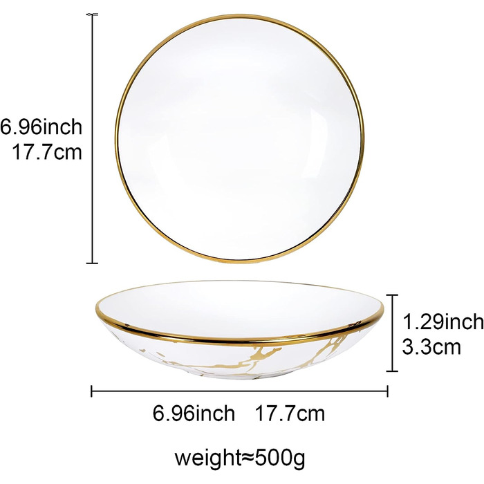 Набор тарелок для макарон 500 мл 4 предмета Fanquare