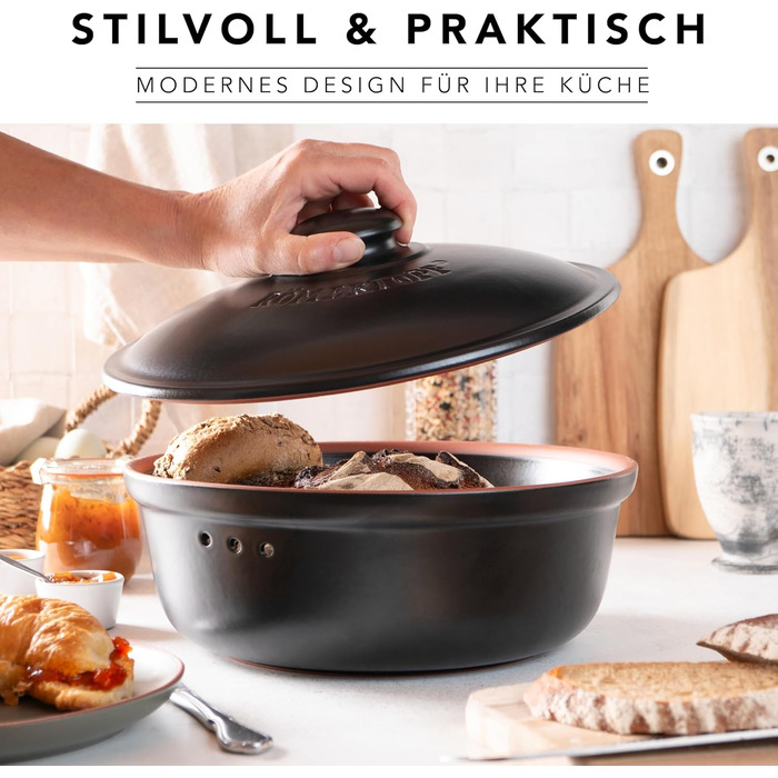 Хлебница 30 см Black Römertopf