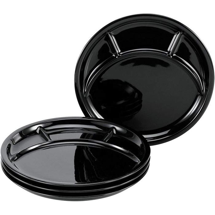 Набор тарелок для фондю 27 см 10 предметов Black CreaTable