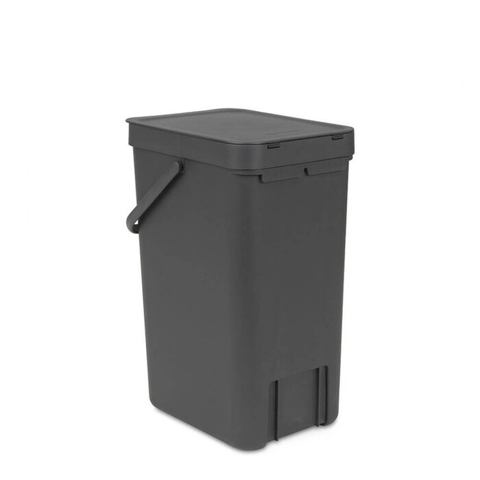 Мусорное ведро 16 л серое Sort&amp;Go Brabantia