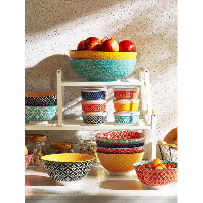 Набор глубоких тарелок 0,68 л 6 предметов Vibrant Colour DOWAN