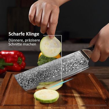 Набор ножей из дамасской стали 3 предмета VG10 Damascus PAUDIN