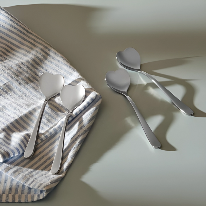 Набор из 4 чайных ложек золотисто-розовых Ammi08 Alessi