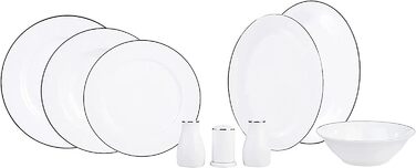 Набор столовой посуды на 12 человек 56 предметов Lexi Platinum KARACA