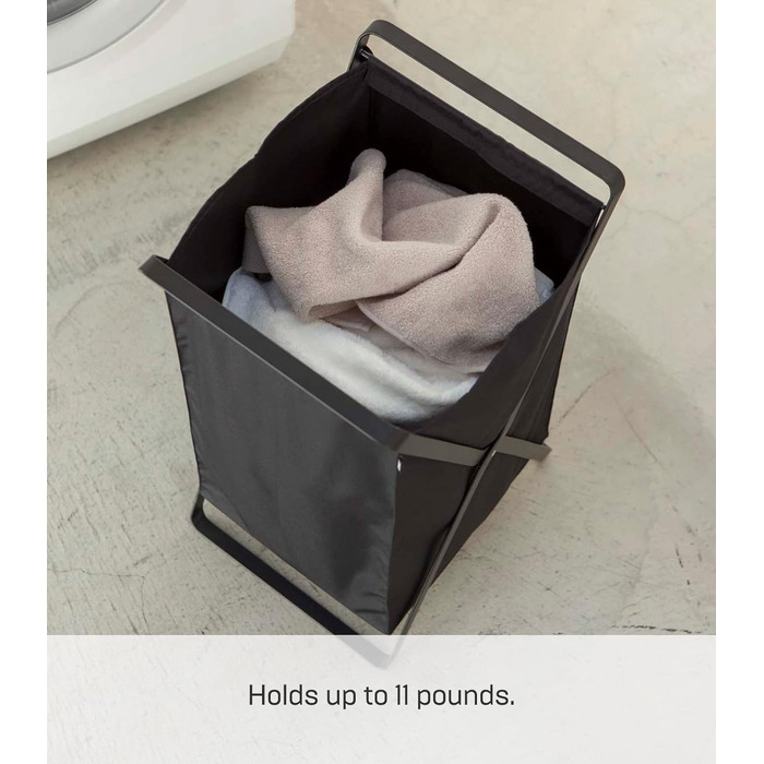 Корзина для белья, черная YAMAZAKI