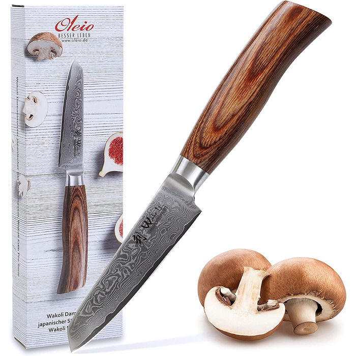 Поварской нож из 67 слоев дамасской стали 10 см EDIB Pro Mukimono Wakoli