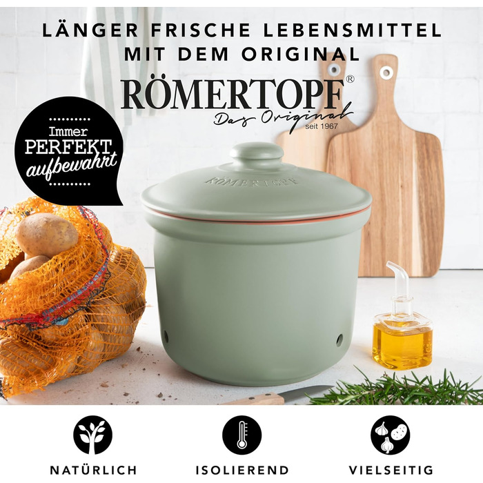 Горшок для хранения 5,5 л Green Maxi Plus Römertopf