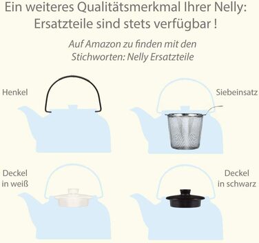 Керамический набор Tea4chill &quot;Nelly&quot;, заварочный чайник с подогревом 1.5 л, 6 чашек по 120 мл, зеленый