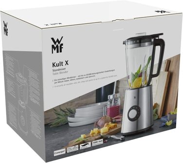 Стеклянный блендер для взбивания льда WMF Kult X / 1,5 л / 20 000 об/мин