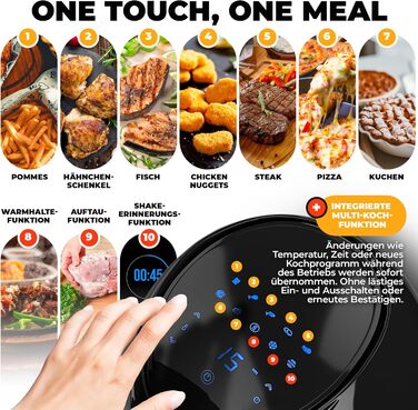 Фритюрница многофункциональная 6,5 л 1800 Вт Black XXL Stillstern