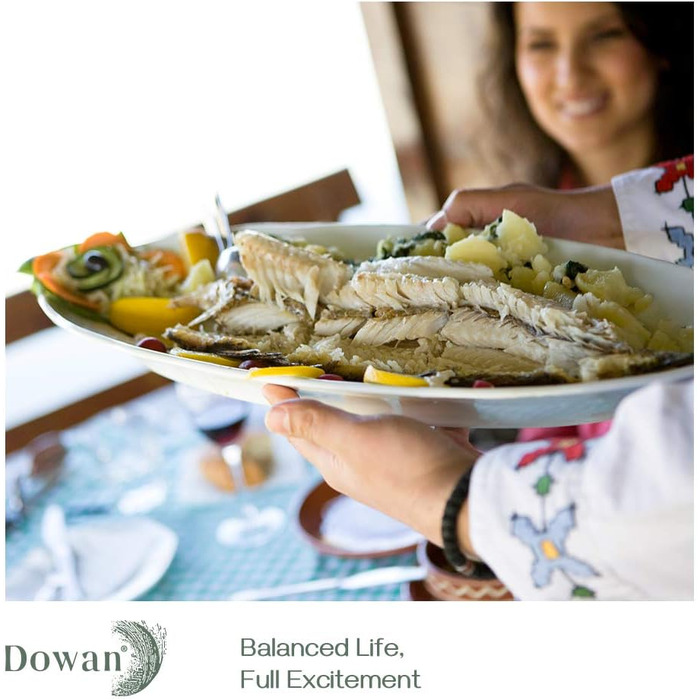 Набор из 2 сервировочных овальных блюд 35,6 х 20,3 см White DOWAN