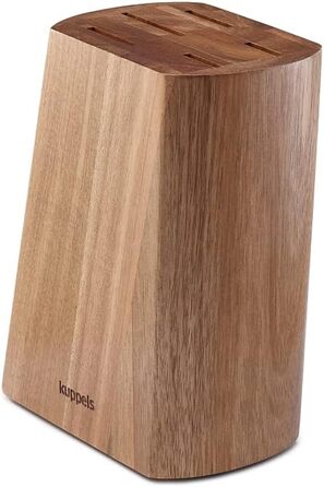 Kuppels Набор из 5 ножей с блоком для хранения сталь/акация Kuppels