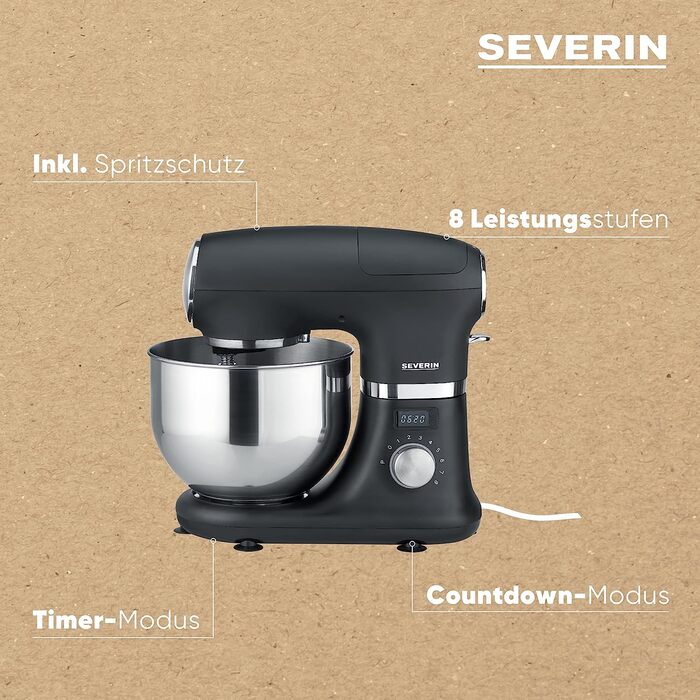 Комбайн 5,5 л KM 3897, 1000 Вт SEVERIN