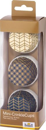 Набор форм для выпечки маленький, 36 шт, 5 см, бежевый/синий/золотой, Little Things RBV Birkmann