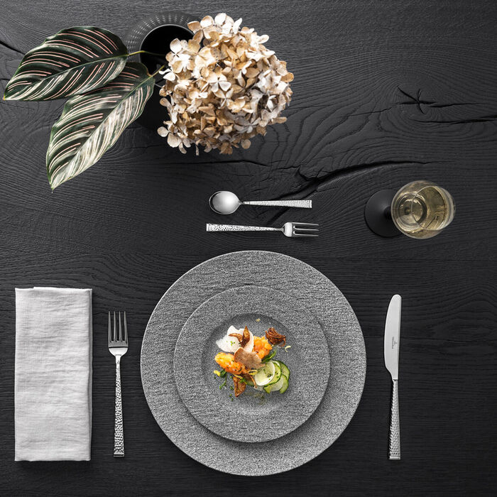 Тарелка обеденная 27 см, серая Manufacture Rock Granit Villeroy & Boch