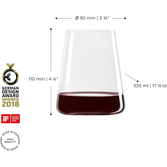Набор из 6 стаканов для вина 0,515 л Stölzle Lausitz