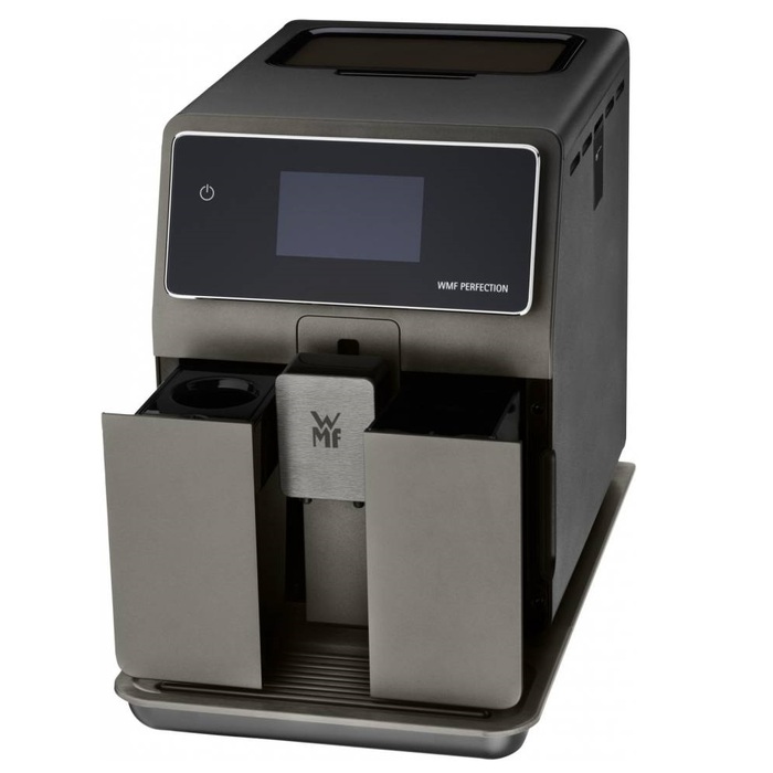 Кофемашина на 2 чашки со вспенивателем молока, матово-черная Perfection 780 WMF